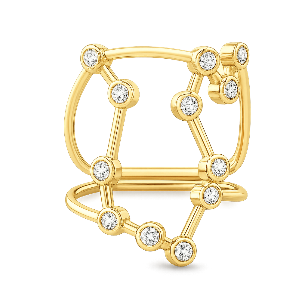 Aquarius Constellation Ring