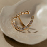 Art Deco Lucky Horseshoe Ring