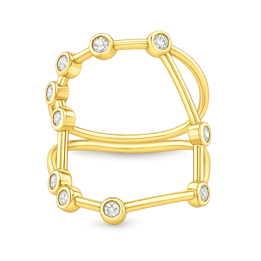 Gemini Constellation Ring