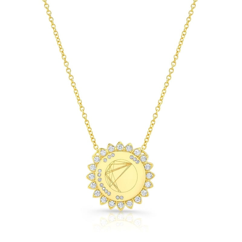 Sunburst Natal Chart Necklace