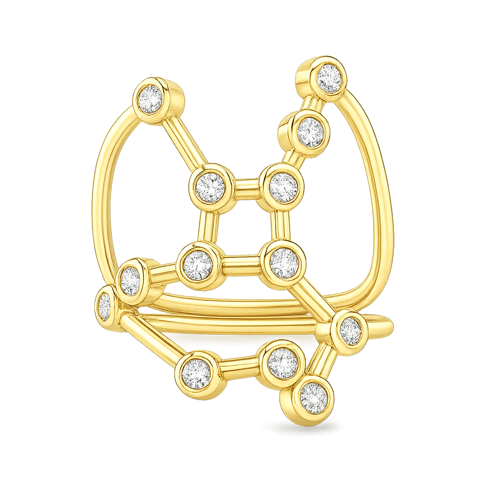 Virgo Constellation Ring